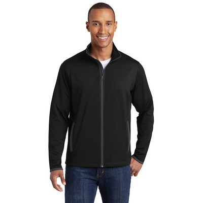 Sport-Tek® Sport-Wick® Stretch Contrast Full-Zip Jacket.