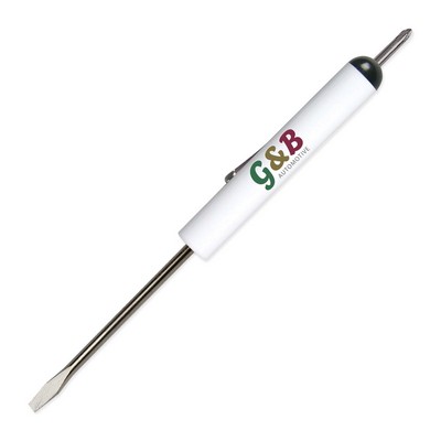 Pocket Screwdriver 1/8" Flat Tip Blade + #0 Phillips Top FC